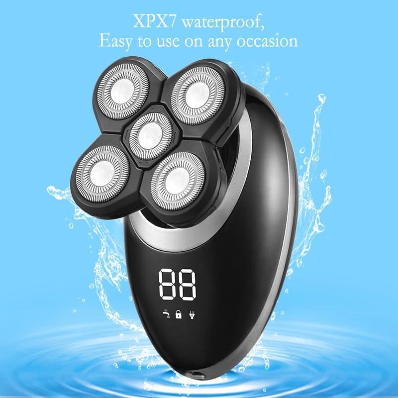 image-IPX7 Waterproof Electric Shaver Razor for Men Grooming Kit