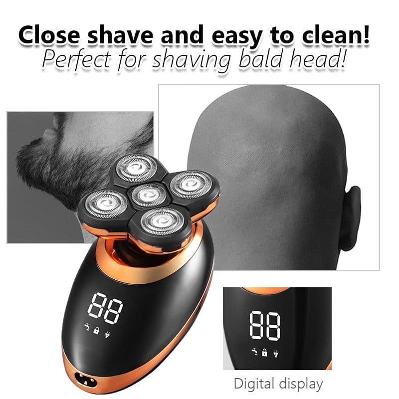 image-IPX7 Waterproof Electric Shaver Razor for Men Grooming Kit
