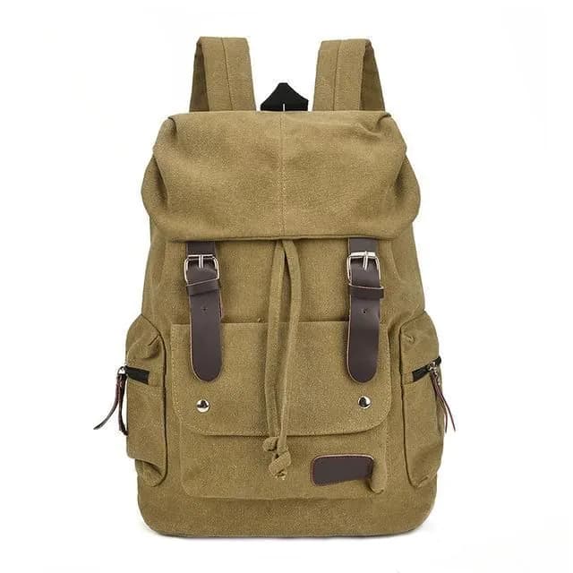 image-High Quality Fashion Unisex Canvas Travel Backpack