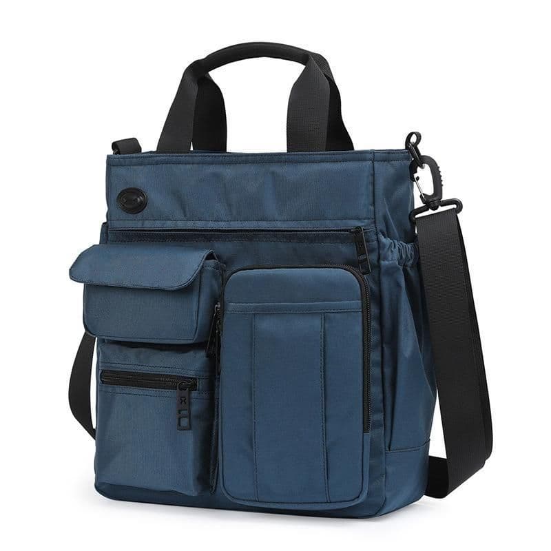 image-Solid Color High Quality Business Messenger Bag For Men