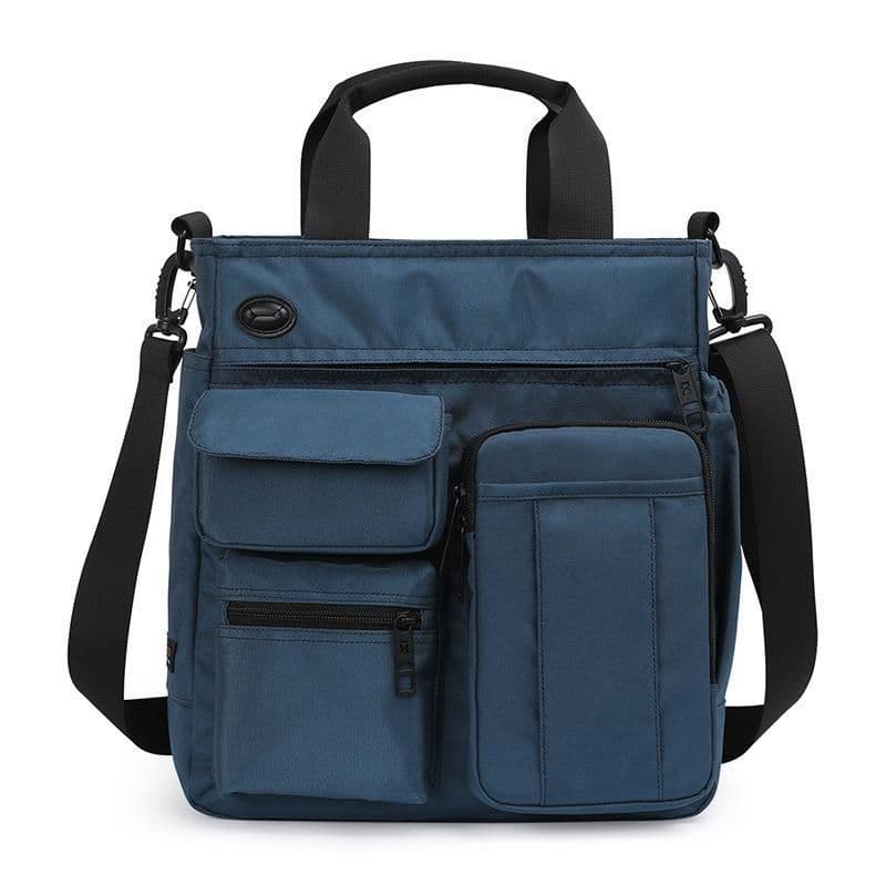 image-Solid Color High Quality Business Messenger Bag For Men