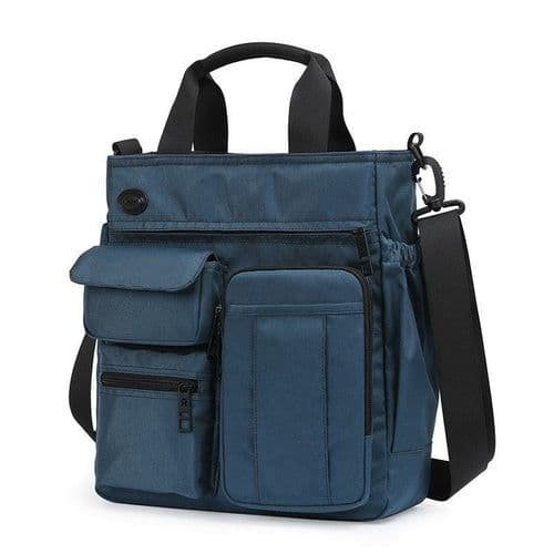 image-Solid Color High Quality Business Messenger Bag For Men