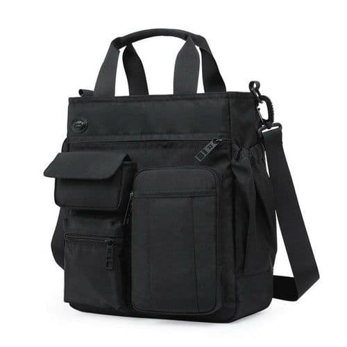 image-Solid Color High Quality Business Messenger Bag For Men