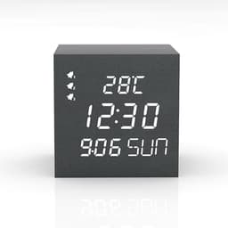 image-LED Electronic Wooden Alarm Clock