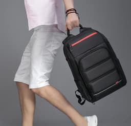 image-Waterproof Backpack with Multifunctional External USB Port
