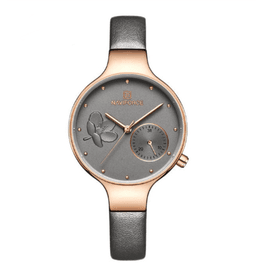 image-Multifunctional Quartz Leather Band Watch For Women