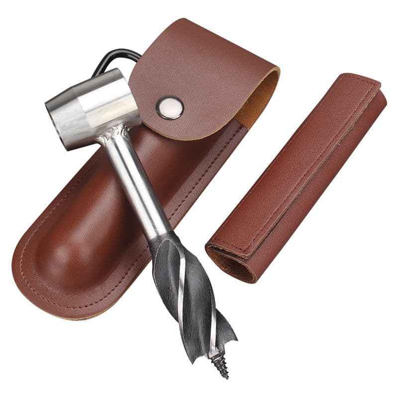 image-Manual Drill Auger Drill Bit Outdoor Survival Punch Tool