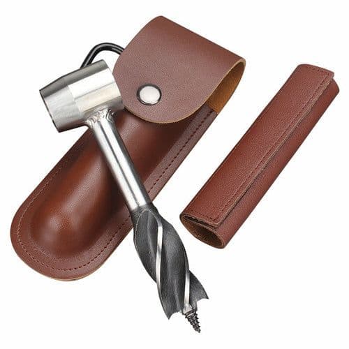 image-Manual Drill Auger Drill Bit Outdoor Survival Punch Tool