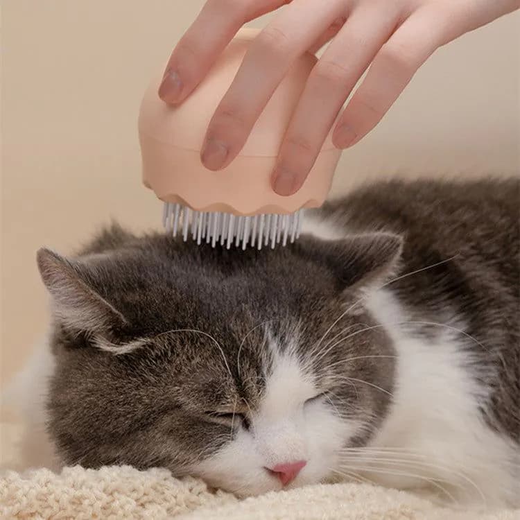 image-Floating Massage Pet Needle Comb Cat Hair Cleaner