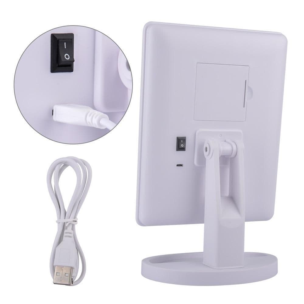 image-High Quality 16/ 22 LED Lights Touch Screen Makeup Mirror