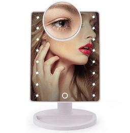 image-High Quality 16/ 22 LED Lights Touch Screen Makeup Mirror