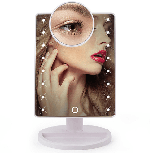 image-High Quality 16/ 22 LED Lights Touch Screen Makeup Mirror
