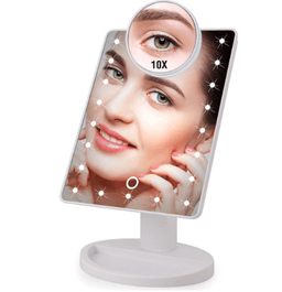 image-High Quality 16/ 22 LED Lights Touch Screen Makeup Mirror