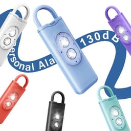 image-Self Defense Alarm 130dB LED Light Anti-wolf Alert for Teenagers Women
