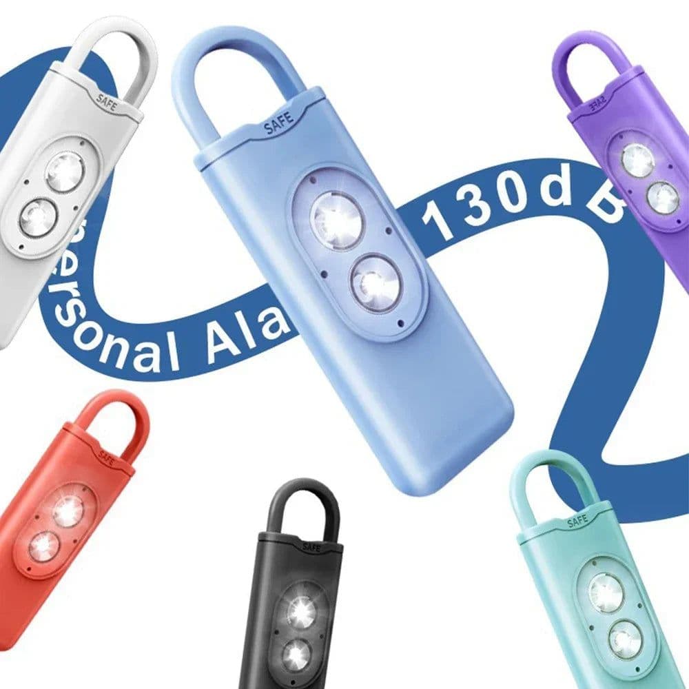 image-Self Defense Alarm 130dB LED Light Anti-wolf Alert for Teenagers Women