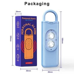 image-Self Defense Alarm 130dB LED Light Anti-wolf Alert for Teenagers Women