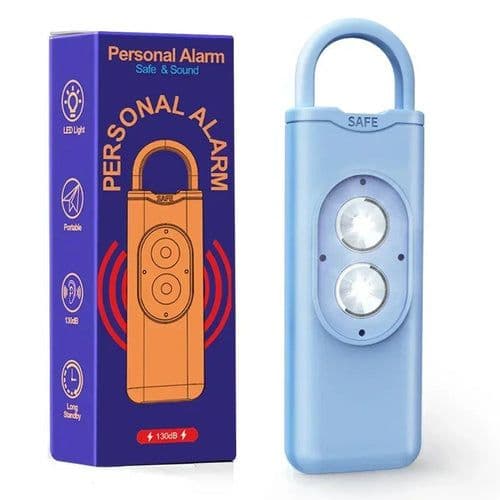 image-Self Defense Alarm 130dB LED Light Anti-wolf Alert for Teenagers Women
