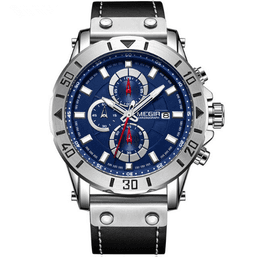 image-Fashion Sports Leather Wild Quartz Watch For Men