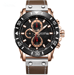 image-Fashion Sports Leather Wild Quartz Watch For Men