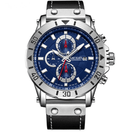 image-Fashion Sports Leather Wild Quartz Watch For Men