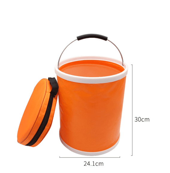 image-13L Thick Folding Canvas Bucket