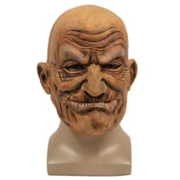 image-Old Bald Man Halloween Party New Latex Mask Funny Horror