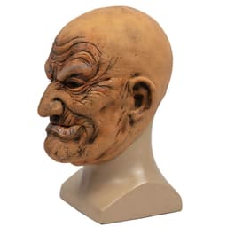 image-Old Bald Man Halloween Party New Latex Mask Funny Horror