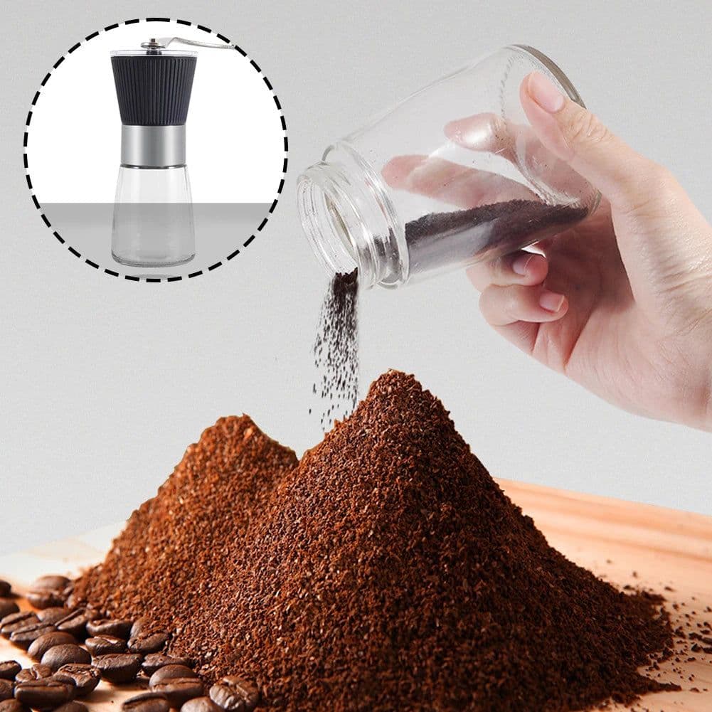 image-Small Coffee Powder Grinder Adjustable Coarse Fine Coffee Powder Maker