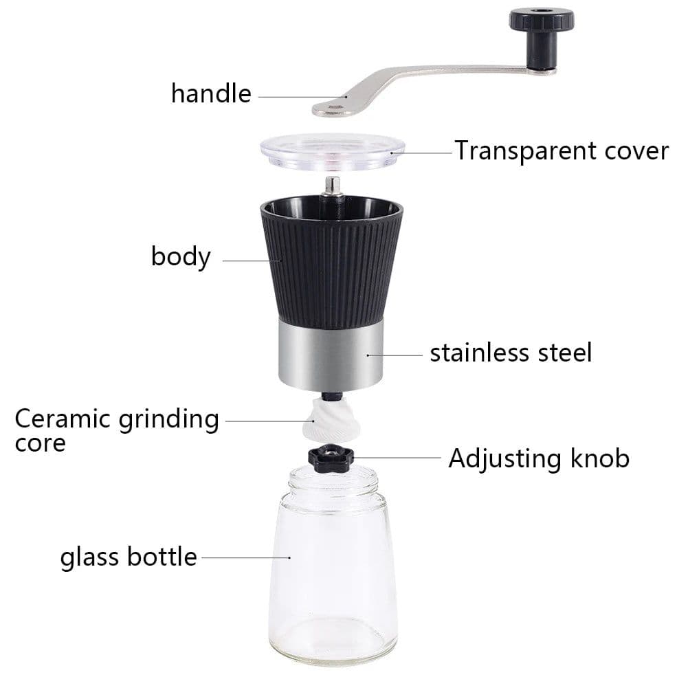 image-Small Coffee Powder Grinder Adjustable Coarse Fine Coffee Powder Maker