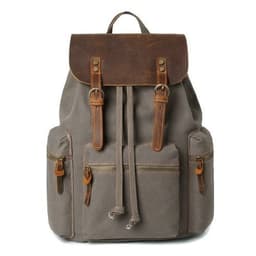 image-Fashion Contrast Color Canvas Backpack For Men And Women