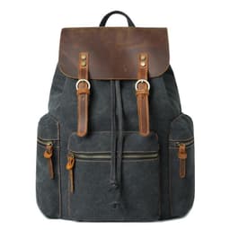 image-Fashion Contrast Color Canvas Backpack For Men And Women