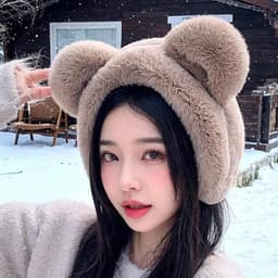 image-Bear Earmuffs Cartoon Little Bear Warm Earmuffs for Girls Winter