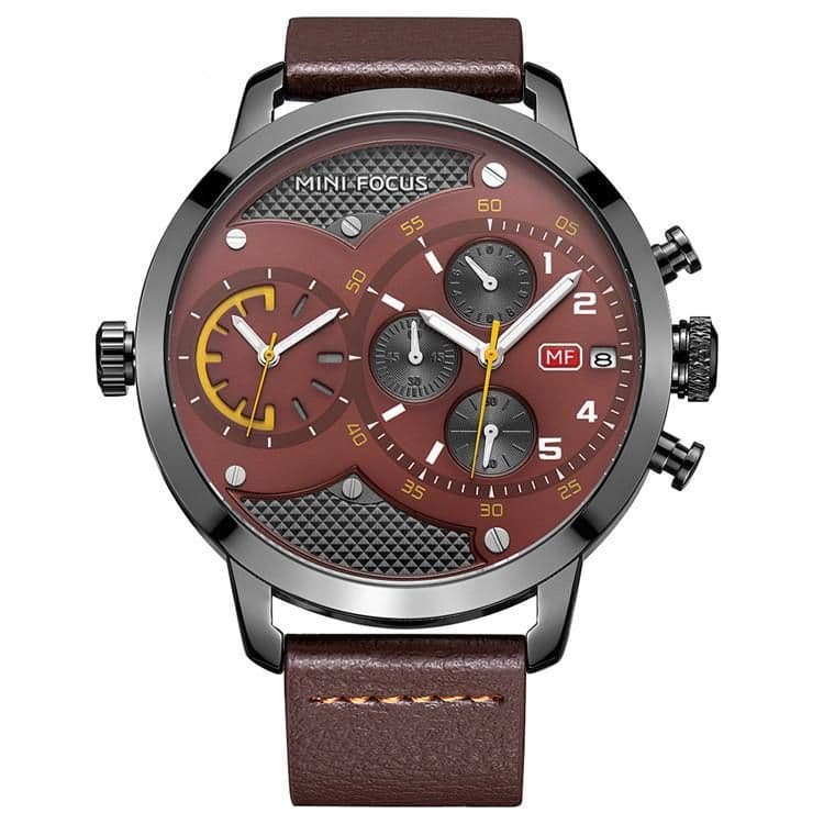 image-Double Movement Waterproof Quartz Watch For Men