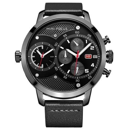 image-Double Movement Waterproof Quartz Watch For Men