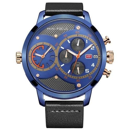 image-Double Movement Waterproof Quartz Watch For Men