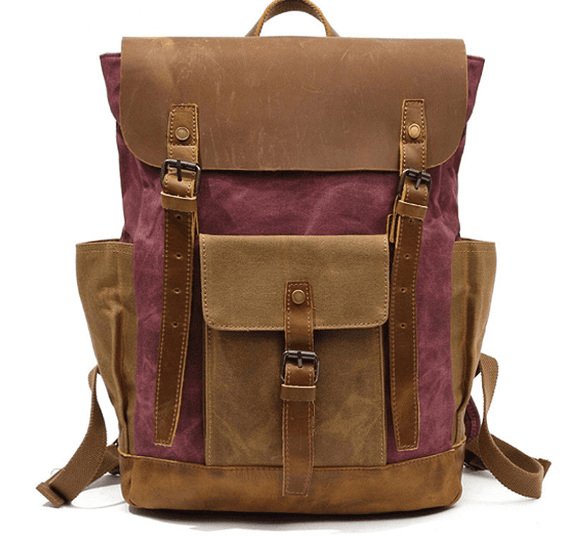image-High Quality Fashion Canvas Backpack For Men And Women