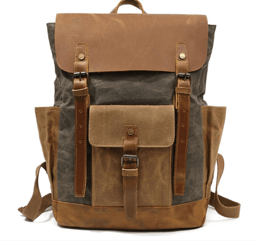 image-High Quality Fashion Canvas Backpack For Men And Women
