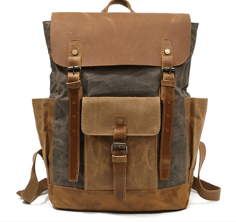 image-High Quality Fashion Canvas Backpack For Men And Women