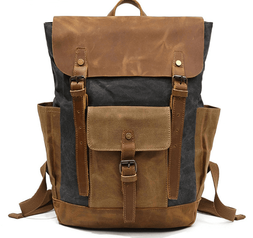 image-High Quality Fashion Canvas Backpack For Men And Women