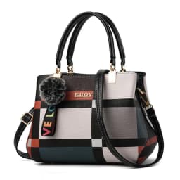 image-One-shoulder Fashion Leather Messenger Bag For Women