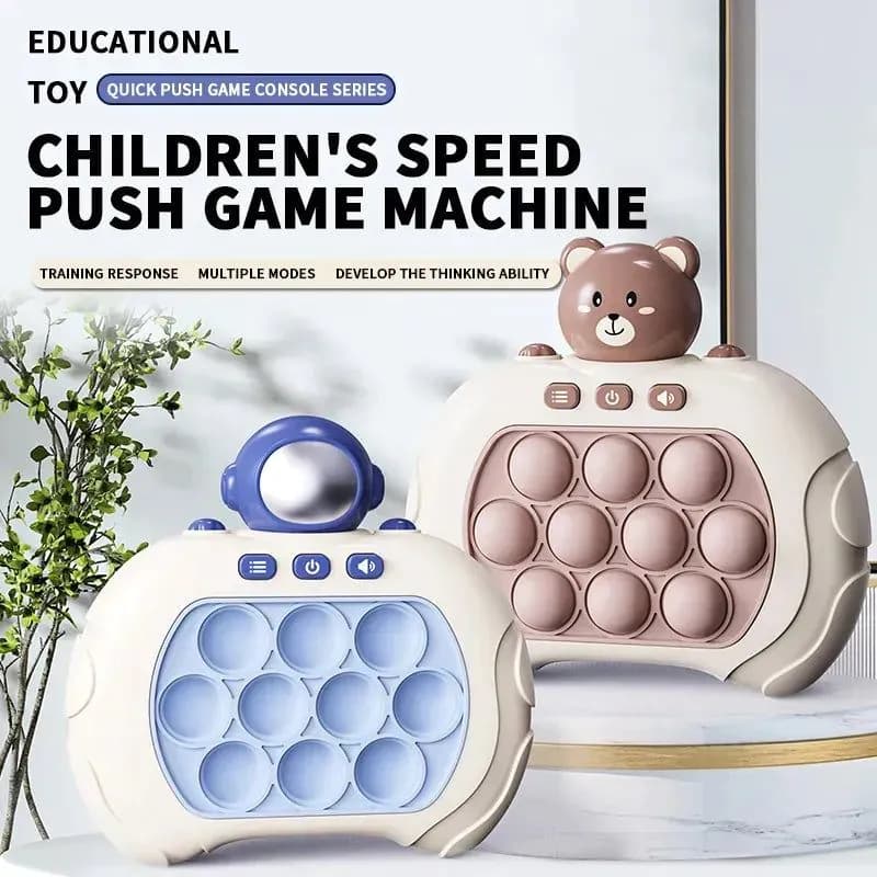 image-Quick Push Game Pop Up Fidget Bubble Electronic Pop Game Light