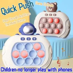 image-Quick Push Game Pop Up Fidget Bubble Electronic Pop Game Light