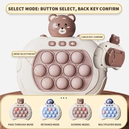 image-Quick Push Game Pop Up Fidget Bubble Electronic Pop Game Light