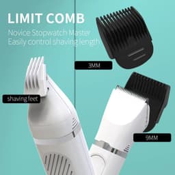 image-Dog Clippers Low Noise Paw Trimmer Rechargeable Pet Cat Grooming Kit