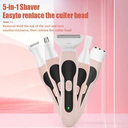 image-Multifunctional 4-in-1 Women's Shaving Set Electric Hair Removal