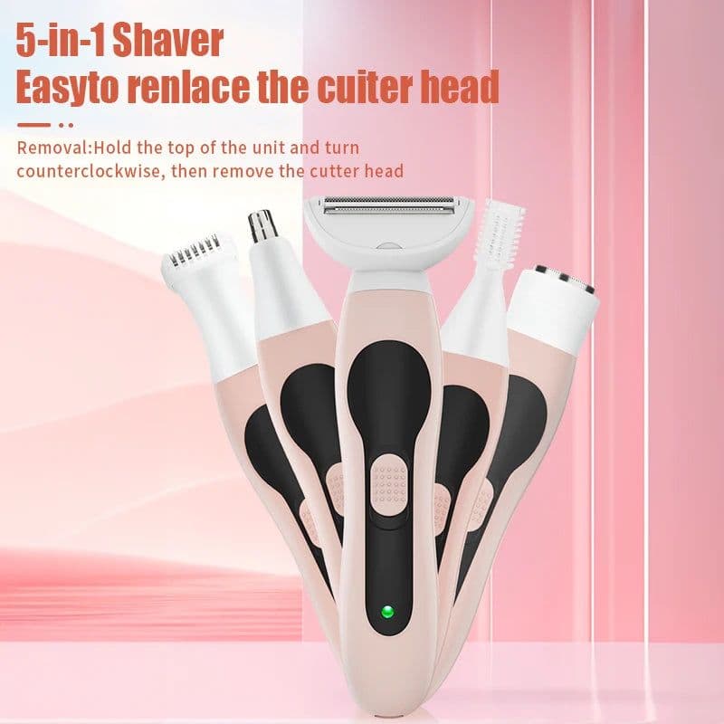 image-Multifunctional 4-in-1 Women's Shaving Set Electric Hair Removal