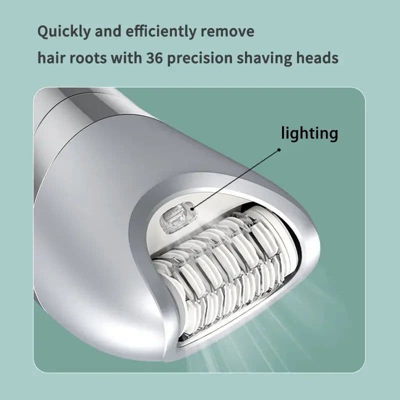 image-Electric Razor for Women 7 in 1 Painless Wet & Dry Women Shaver for