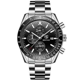 image-Casual Stainless Steel Quartz Watch For Men