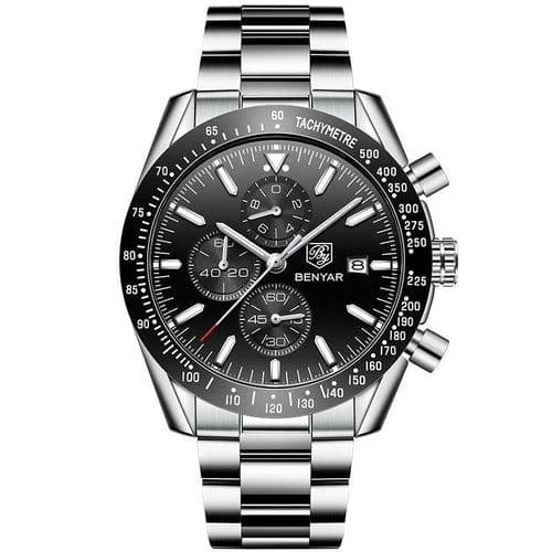 image-Casual Stainless Steel Quartz Watch For Men