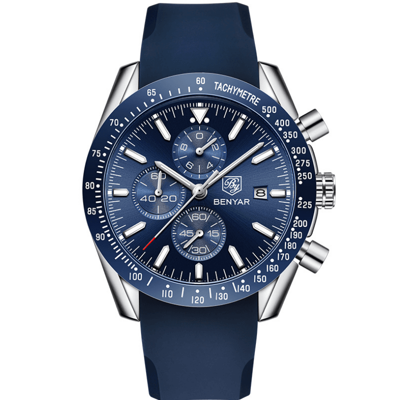 image-Casual Stainless Steel Quartz Watch For Men